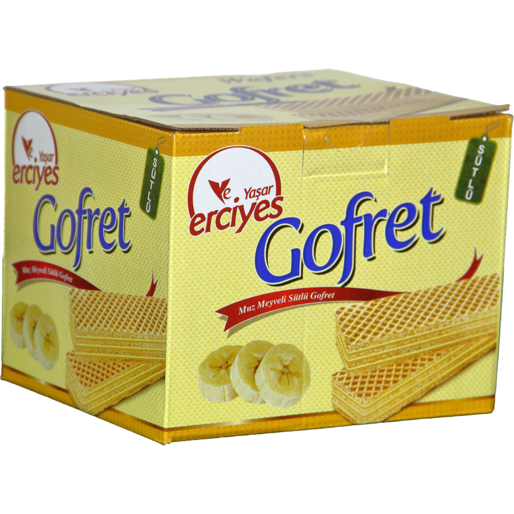 Muz Meyveli Sütlü Gofret 1200gr